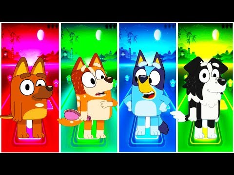 Bluey Magic vs Bluey Bingo Friends – Funny Moments | Tiles Hop Edm Rush Gameplay