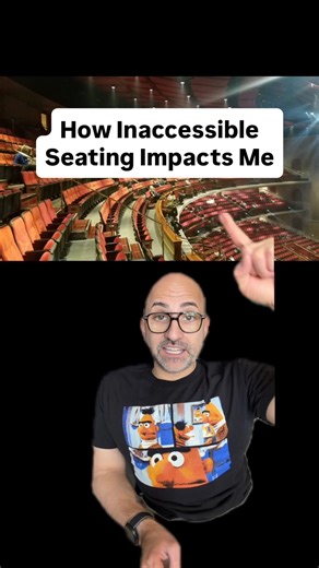 How Inaccessible Seating Impacts Me Video description: this video starts with Spencer talking directly to the camera. He then uses the green screen effect to show you exactly where they were sitting and the flight of stairs that he had to walk down. He also shows you the view from his seats, which was great, and the only thing in front of him was balcony railing that he could see over. Obviously throughout this entire video. Spencer looks very handsome. #disability #inaccessible #accessibility #