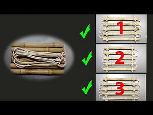 Chưa Khi Nào Làm Thang Leo Bằng Dây Mềm Lại Đơn Giản, Đẹp, Chắc Chẵn Vậy ►Make a climbing ladder ◄
