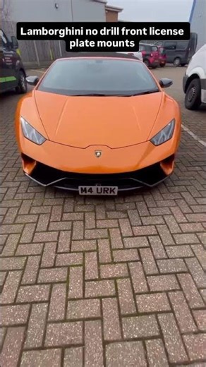 Effective solution to installing a front license plate to your Lamborghini no holes no modifications