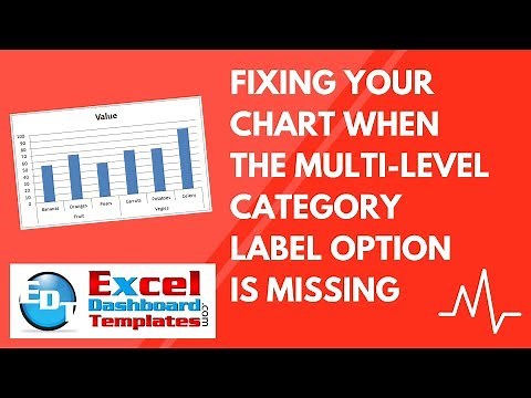 Fixing Your Excel Chart When the Multi-Level Category Label Option is Missing
