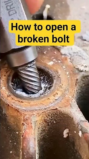 no:6 How to Remove a Broken Bolt Easily | DIY Bolt Extraction Trick