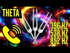 Cosmic Call of Universal Blessings 🌌 396 Hz + 528 Hz + 852 Hz Tuning Forks (Theta)