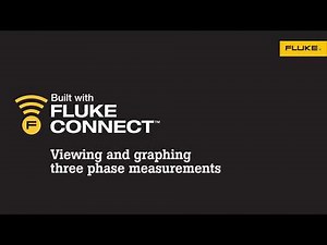 Viewing and graphing three phase measurements using the Fluke Connect™ app