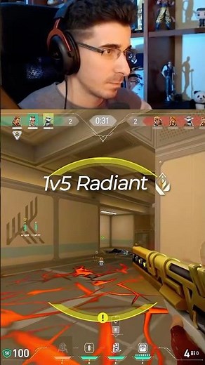 The Penultimate Kill... 🤯 Top Radiant valorant live streamer gameplay highlights daily clips shorts