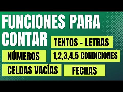 Funciones para Contar Datos en Excel (1,2,3,4,5,6 Condiciones)