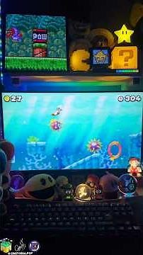 Un lago con criaturas peligrosas en New super Mario bros 2