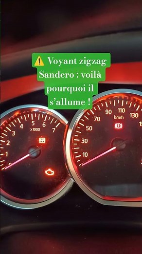 🔧 #Dacia #Sandero: Zigzag warning light on? Quick explanation! #car #tutorial #cartips