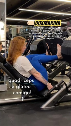 cupom DUXMARINA na DUX! #fitness #nutricaosaudavel #motivação #cupomdux #academia #treino #desconto