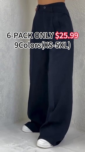 Elevate your wardrobe with these stunning wide-leg pants designed to flatter & flow. 🌟 Irregular waistline design — adds a unique twist and defines your silhouette. 🌿 Flowy, breathable fabric keeps you comfy from brunch to boardroom. 👠 Pair with heels for a night out or sneakers for a relaxed weekend look — versatile, chic, effortless. 🎯 Step into confidence and let your legs do the talking! 🇺🇸🇨🇦 Available for US & Canada shipping — don’t wait to own the style. | 𝐖𝐨𝐦𝐞𝐧'𝐬 𝐜𝐥𝐨𝐭𝐡