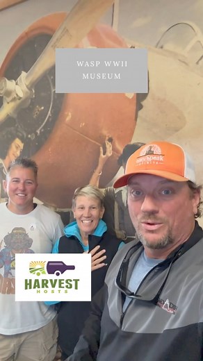 11K views · 129 reactions | Hey Campoholics! We along with The United States Honor Flag spent the night at this cool Harvest Hosts location in Sweetwater Texas. The WASP museum was a cool WWII history museum. Love Harvest Hosts! #thecampoholics #ushf #harvesthosts #boondocking #fulltimervliving #rvlife #RVTips #sweetwatertexas #waspmuseum #americanhistory #whywerv | The Campoholics | Facebook