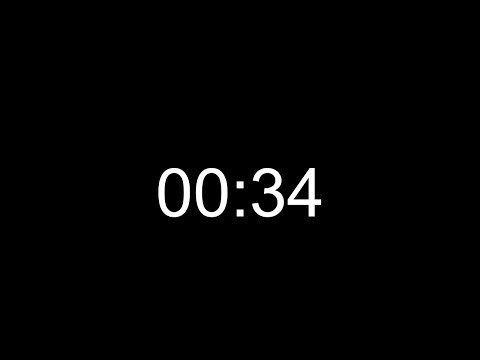 34 Second Countdown Timer | Alarm at End