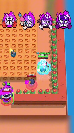 Brawler Running Away From Explosive Head — Brawl Stars Challenge