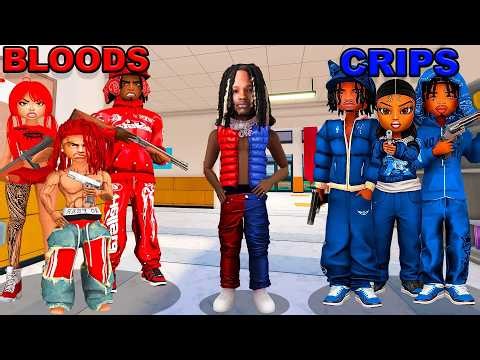 BLOODS vs CRIPS GANG For 24 Hours In LifeTogether 🏠 RP | Roblox