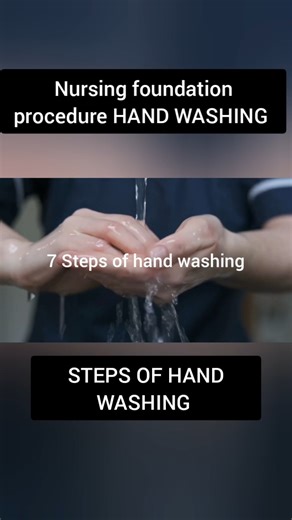 #nursing 7 step of hand washing #nursingfoundation