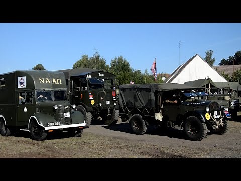 British WW2 military vehicles mash-up: Albion, Bedford, Fordson, Austin,... (Haillicourt 2025)
