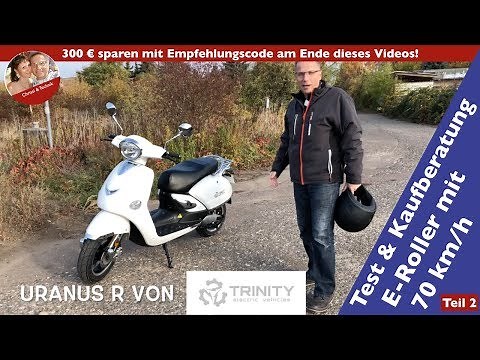 Test & Kaufberatung E-Roller mit 70 km/h Der UranusR von Trinity, Teil 2