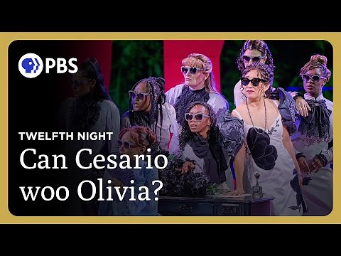 Cesario (Lupita Nyong'o) tries to woo Olivia (Sandra Oh) | Twelfth Night