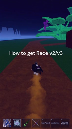 How to get race V2/V3 #bloxfruits #bloxfruit #roblox #race #racev2 #racev3 #onepiece #op #tutorial #tuto #foryou #foryoupage #tiktok #anime #how #flowers #cyborg #human #mink #angel #ghoul #shark