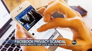 7.3K views · 73 reactions | FACEBOOK PRIVACY SCANDAL: There are new concerns about Facebook and privacy after a New York Times report about the social media giant sharing user data, including private messages, with more than 150 companies, including Apple, Amazon and Netflix. Matt Gutman with the details and Facebook’s response. https://abcn.ws/2POk6LB | ABC World News Tonight with David Muir | Facebook