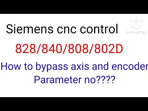 How to bypass the encoder and servo axis in Siemens cnc all control