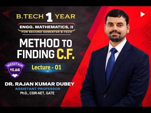 Method to Find Complementary Function (C.F.) | Engineering Mathematics-II B.Tech 2nd Semester |