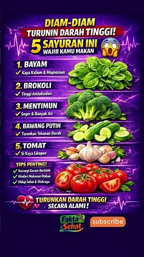 Diam Diam Turunin Darah Tinggi! 5 Sayuran Ini Wajib Kamu Makan 😱
