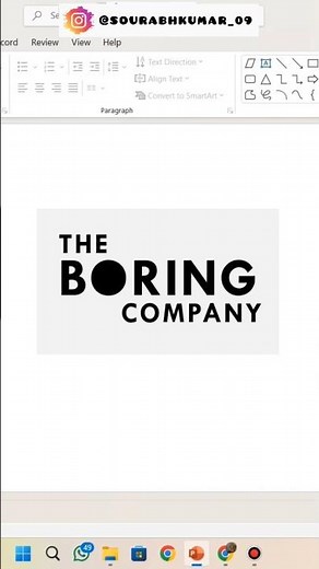 how to create logo in PowerPoint|| elon musk