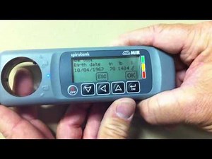 Quick Guide: MIR Spirobank (old version): turn on and set up your spirometer