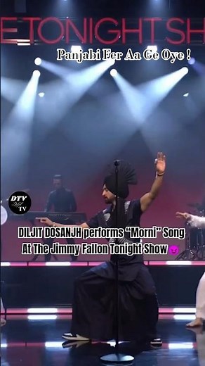 Diljit Dosanjh Performs “Morni” Song at The Tonight Show😈#diljitdosanjh #jimmyfallon #thetonightshow