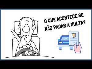 O que acontece se eu não pagar a multa de trânsito?