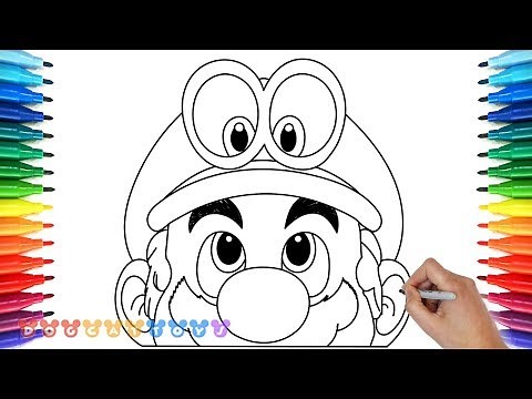How to Draw Super Mario Odyssey #5 | Drawing Coloring Pages for Kids