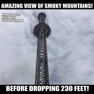 165K views · 1.3K reactions | Are you a fan of Drop Towers like "Drop Line" at Dollywood? | Theme Park Review | Facebook