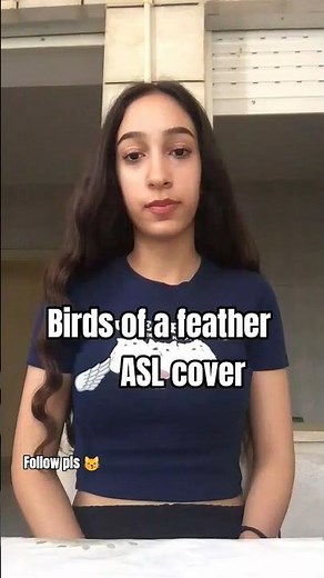 birds of a feather 🕊️ ASL cover follow pls 😽 #birdsofafeather #asl #fyp #singlanguage #billieeilish