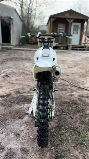 It only needs plastics, seat cover, graphics, asv levers and bars 😭😂 #kx250f