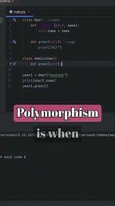 OOP in Python in 1 Minute #coding #programming #oop #shorts