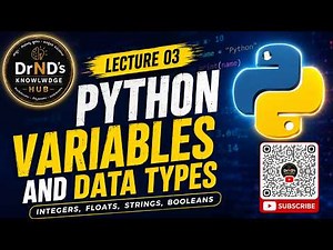Python Variables & Data Types Explained | BP101T Lecture 3 (int, float, str, bool)