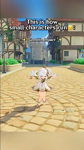 How Small Characters Run in Popular Games☺️ #genshinimpact #starrail #wuwa #zzz #shorts #fypシ #fyp