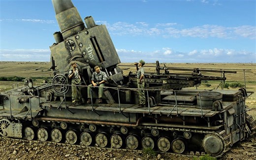 Night Shift  给你的坦克模型做一个简单的地台 (卡尔列车炮, 小号手35比例)