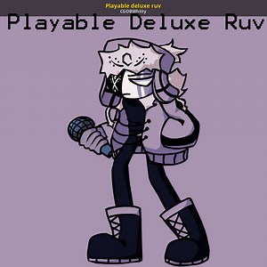 Playable deluxe ruv Mod for Friday Night Funkin' | FNF Mods