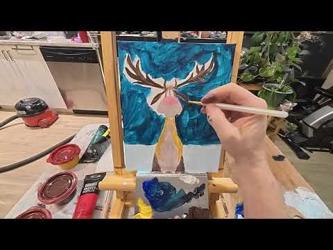 Oh Deer! Paint This Easy Whimsical Reindeer Today