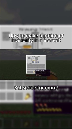How to make a potion of invisibility in minecraft