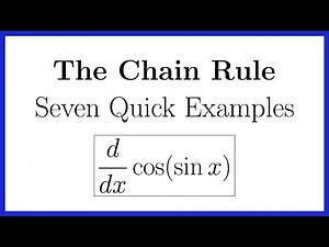 The Chain Rule for Beginners – Seven Examples