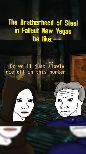 The Brotherhood of Steel in Fallout New Vegas be like: #fallout #memes #shorts