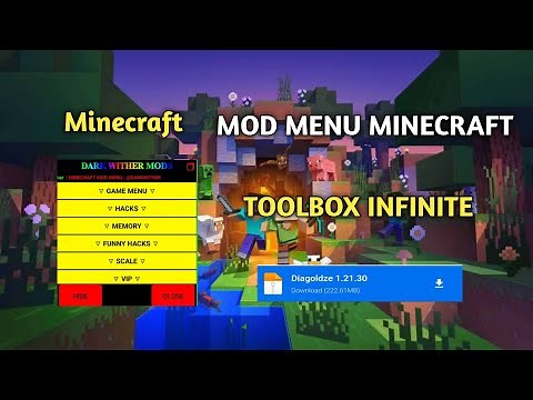 MOD MENU MINECRAFT PE 1.21.30.03 | TOOLBOX PREMIUM 1.21.30 INFINITE TIME| Unlock All Slim & Minecoin