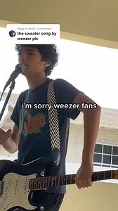 Weezer Sweater Song Riff Fail & Apology Reaction