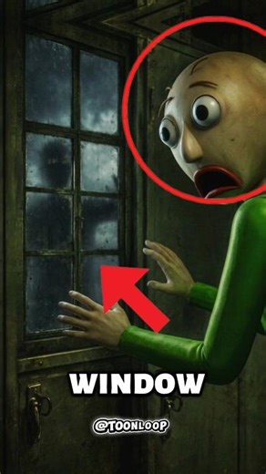 Baldi's Hidden Window!📏😱#shorts