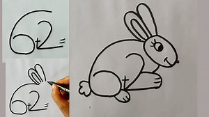 252K views · 5.6K reactions | How to draw a rabbit step by step | Easy rabbit draw for kids | Number drawing for kids | Easy drawing for school #kidsdrawing #rabbitdraw #numberdrawingideas | Priyanka creative guru | Facebook