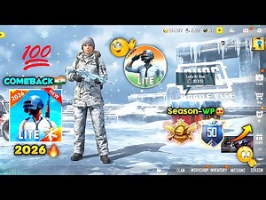 🥶Pubg Lite 0.28.0 Comeback🤯 Winnerpass,New Season Update 2025 | Pubg Lite 0.28.0😳Winter Update 2025🔥