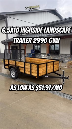 Need a simple & affordable trailer for around the house or weekend work? This 78x10’ AMO High Side Utility Trailer is perfect for hauling mulch or weekend projects. 💰 Own it for as low as $52/month! ✅ 4-board high sides ✅ Tool-less gate removal ✅ Tie-downs included 👉 Financing available. Ready to work when you are. #UtilityTrailer #TrailerForSale #AffordableTrailers #BestChoiceTrailers #TrailerFinancing | Best Choice Trailers & RV